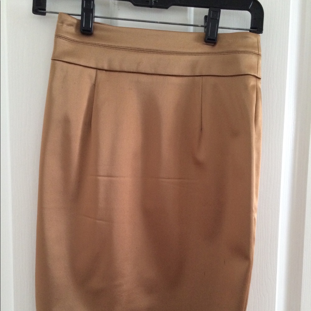 Bebe gold pencil skirt size 0 - Picture 2 of 15